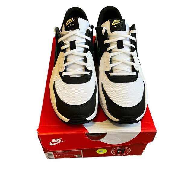 New In Box Men's Nike Air Max Excee Sneakers White/Malachite-Black-White sz 11.5 - Picture 2 of 12